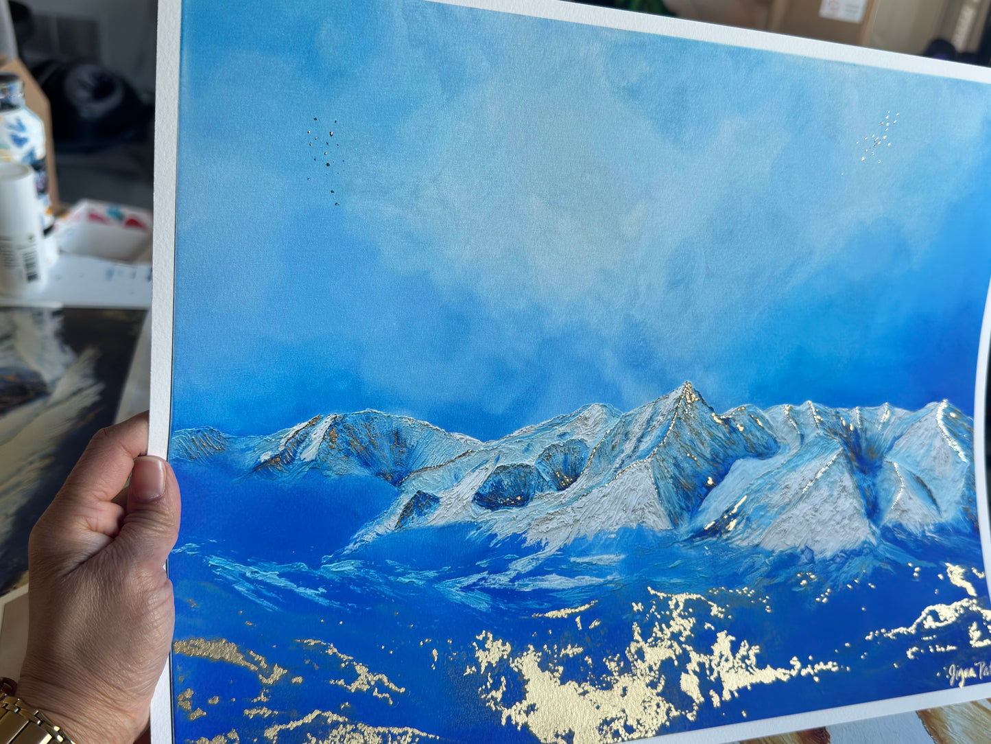 Sneffels Ridge - Hand-Embellished Prints 12" x 16"